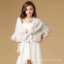 China wholesale winter classical real mink fur shawl